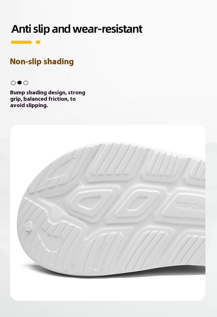 Wear-resistant Beach Sandals Outdoor Leisure Shit Feeling Home Single Strap Slides Trendy Shoes